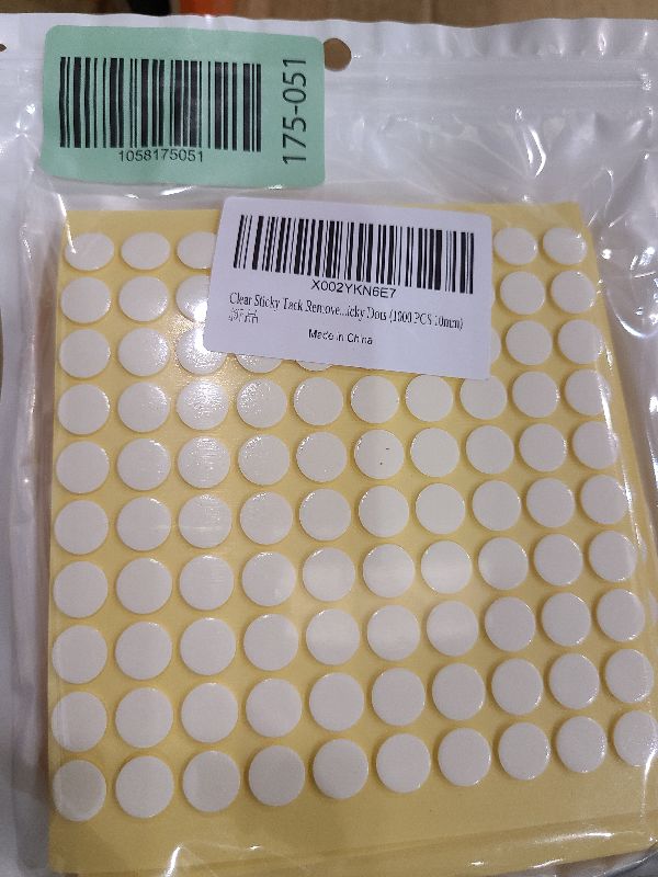 Photo 1 of 1000pcs Double-Sided Putty for Wall Hanging Removable Adhesive Stickers for Posters Easy to Use Wall Adhesive Damage Tacky Putty 