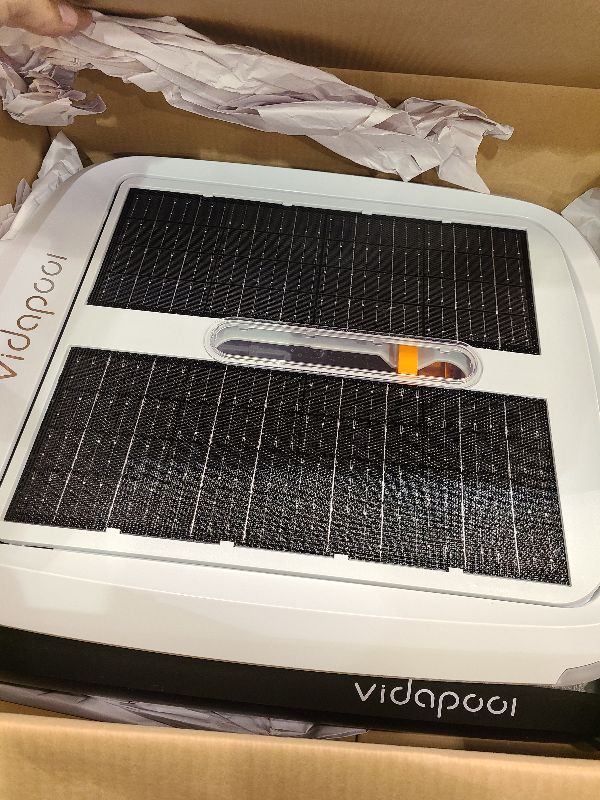 Photo 1 of Vidapool Solar Powered Automatic Robotic Pool Skimmer Cleaner, Daytime & Overnight Continuous Cleaning