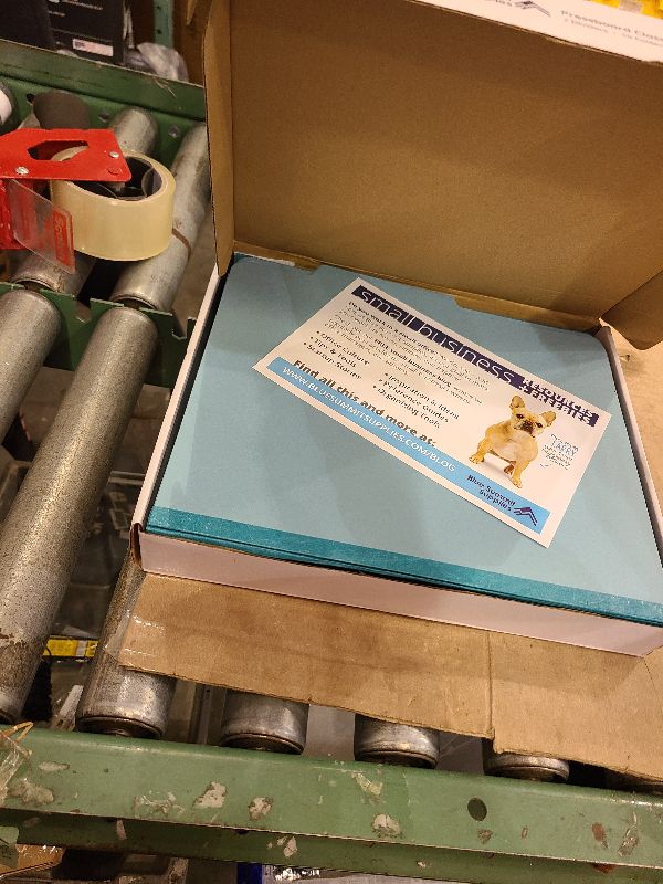 Photo 1 of 10 Blue Legal Size Classification Folders - 2 Divider 2 Inch Tyvek expansions - Durable 2 Prongs Designed to Organize Standard Law Client Files, Office Reports - Legal Size, 8 3/4 x 14 3/4, 10 Folders