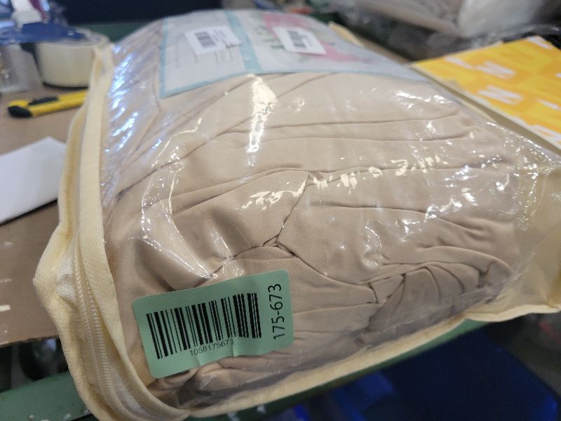 Photo 1 of 20ftx12ft Beige Backdrop Curtains for Wedding-Wrinkle Free Backdrops Curtain Drapes Fabric Decorations Photo Back Drop Cloth for Baby Shower Photography Stage Reception 4Panels 12ft(H) x 5ft(W)