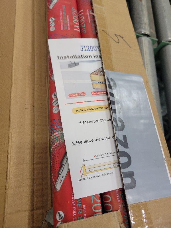 Photo 1 of 22 inch Drawer Slides 6 Pairs (12pcs) Soft Self Close 3 fold Full Extension Ball Bearing Cabinet Drawer Glides Side Mount for Dresser, Cabinet, Kitchen 100 LB Capacity 22" Silver