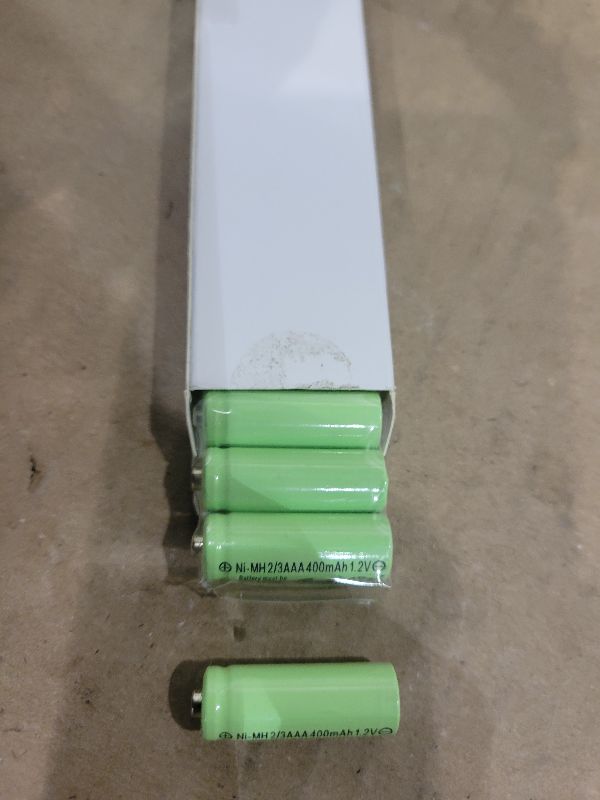 Photo 1 of 1.2v 2/3 AAA 400mah NiMH Rechargeable Batteries with Button Top for DIY LED Solar Light,12 Packs(Not AAA Size)