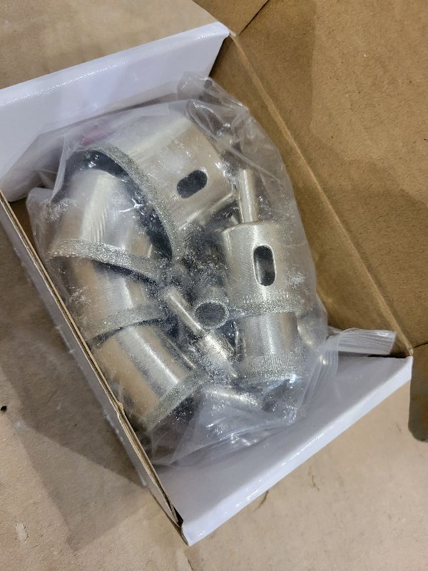 Photo 1 of 3 otters 15Piece Diamond Hole Saw Kit, (6mm-50mm / 1/4"-2") Glass & Tile Drill Bits, Ideal for Glass, Bottles, Pots, Marble, Granite Stone