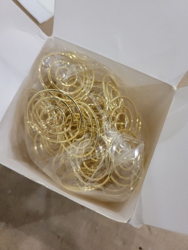 Photo 1 of 26Pcs Table Number Holders, Place Card Holders, Wire Picture Holders, Small Table Card Holders, Photo Holders for Centerpieces, Wedding Reception, Party, Birthday (Gold)