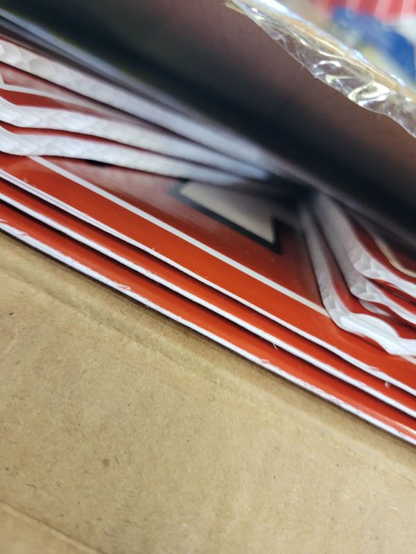 Photo 1 of 14pcs Yard Sale Signs, 17" x 13", Double Sided with Metal Stake, Pricing Stickers, Directional Arrows & Neon Stickers, Garage Sale Supplies