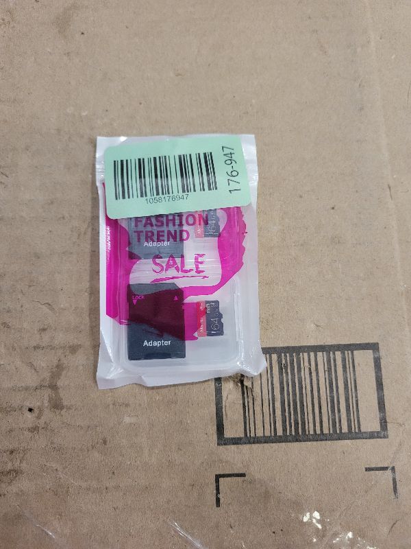 Photo 1 of 2 Pack Micro Memory Card 64 GB with Adapter, C10/U3/UHS-I/A1, TransFlash Card, TF Card for Camera, Smartphone, Tablet, Drone (Red 64GB *2)