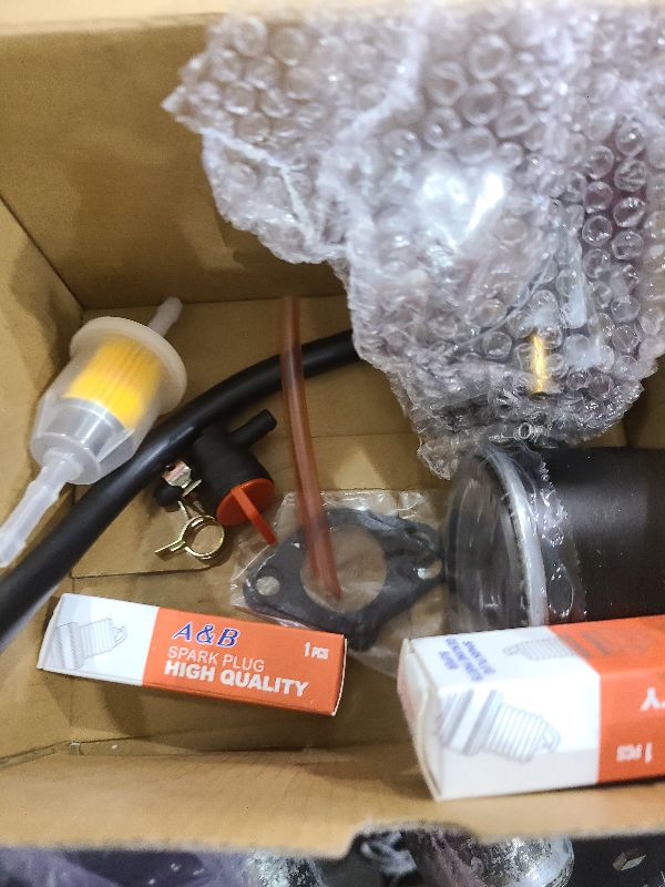 Photo 1 of 15004-0985 Carburetor Compatible with Kawasaki Specific FR691V FS691V 15004-0829 Carb with 11013-0752 Air Filter Kit&49065-0721 Oil filter