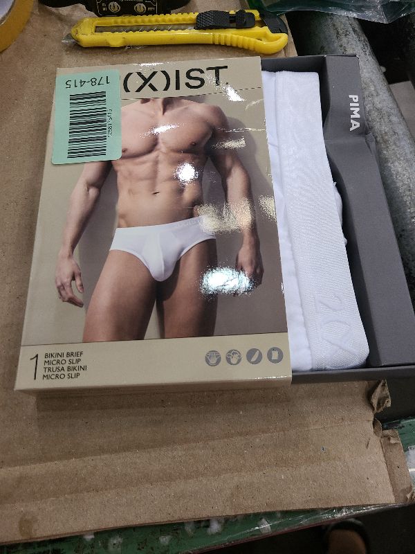 Photo 1 of 2(X)IST Mens Pima Cotton Bikini Brief, White, Large
