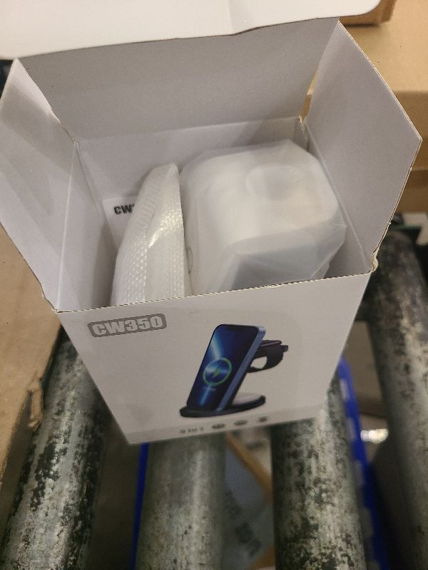 Photo 1 of 3 in 1 Charging Station for iPhone - Wireless Charger for Apple Products Multiple Devices - Charging Dock Stand for AirPods (for iPhone 16e 16 15 14 13 pro 12 11 X Max)