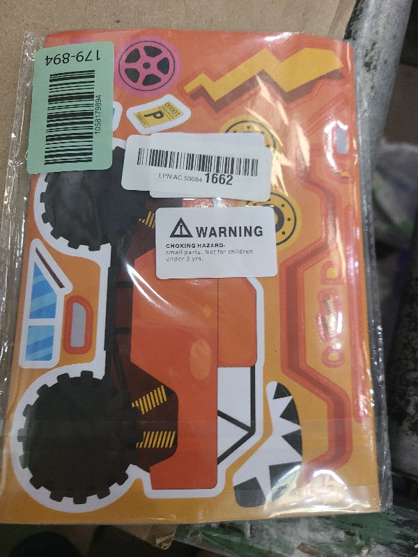 Photo 1 of 24 Sheets Monster Truck Sticker, Monster Truck Party Favor, Make Your Own Stickers Cartoon Car Make-a-face Stickers Classroom Activities Birthday Gift for Girls Boys