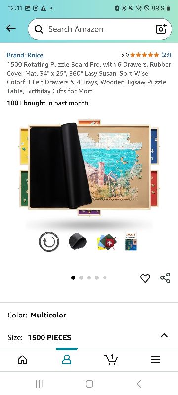 Photo 1 of 1500 piece puzzle board