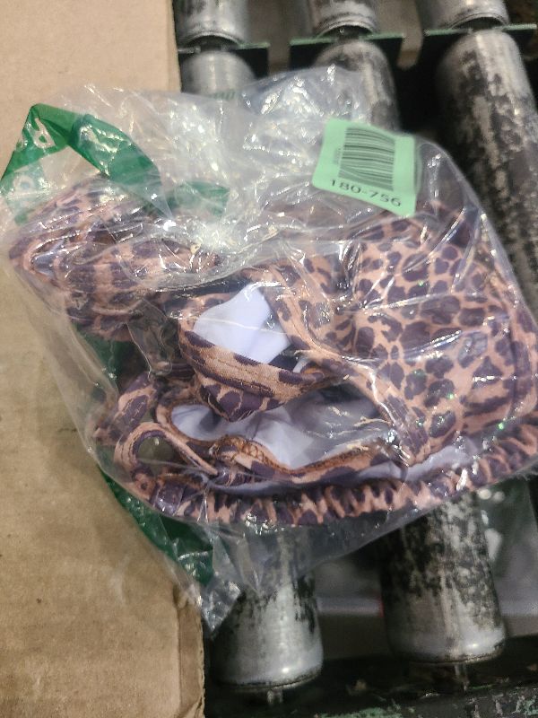 Photo 1 of 
MakeMeChic Women's 2 Piece Bikini Set Leopard Print Tie Backless Beach Swimsuits Beachwear M