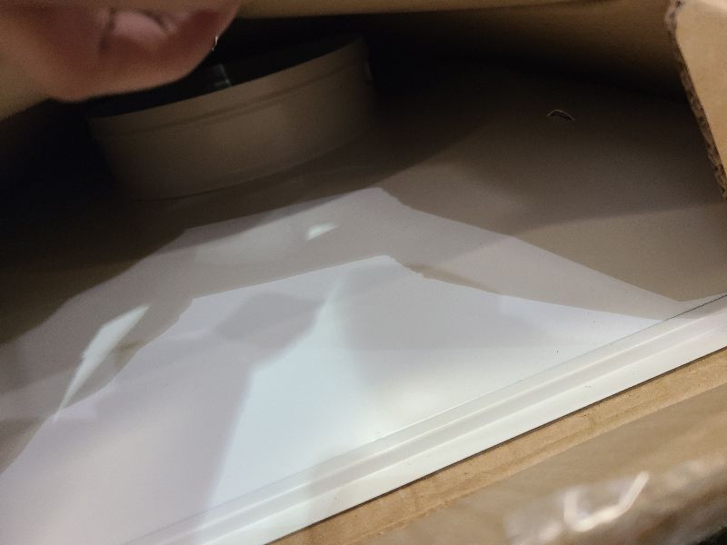 Photo 1 of 24" x 24" T-Bar Drop Ceiling Perforated Return Grill - Metal Back Casing - with 8" Collar