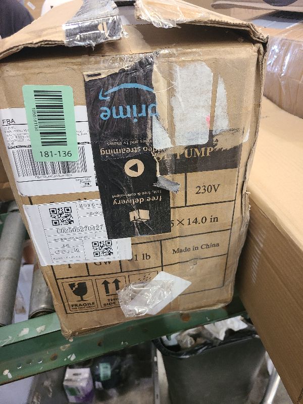 Photo 1 of 2.0HP 115V Variable Two Speed In/Above Ground Pool Pump w/Power Cord for 115V Power Supply, 6600GPH Flow, 48FT Hmax, Energy Efficient Pool Motor, Comes with 1.25" and 1.5" NPT Fittings