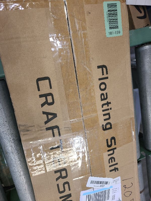 Photo 1 of 2pcs Floating Shelf Bracket Heavy Duty,Decorative Floating Shelf Hardware Hidden Black Metal Fireplace Mantel Brackets (22"X6"X1.0" with Tools)