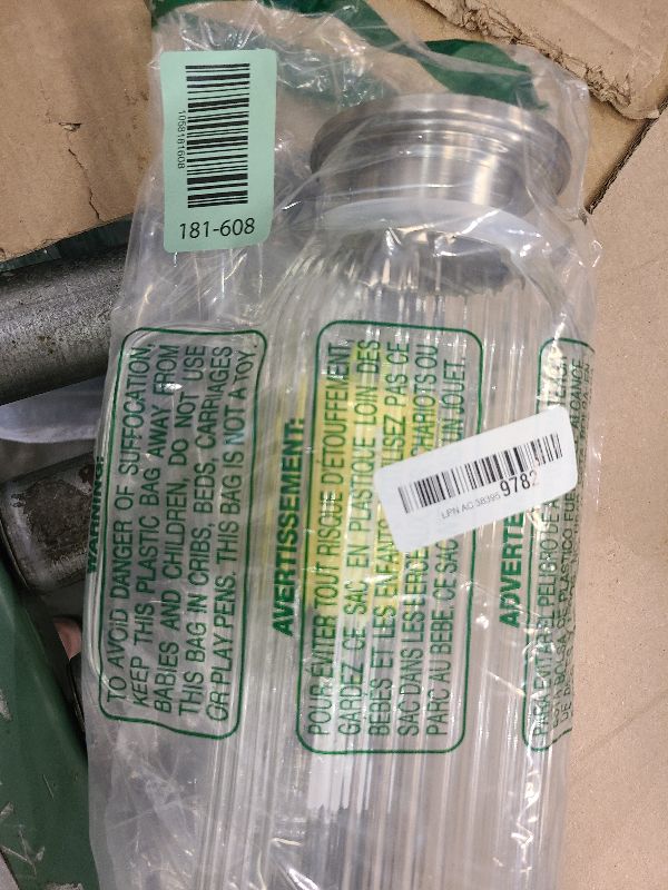 Photo 1 of 2 Liters/68oz 2 Pack Stripes Glass Pitcher with Lid and Handle for Bridge Door, Aofmee Borosilicate Glass Heat Resistant Dishwasher Safe Iced Tea Jar, Carafe with Scale Line for Hot/Cold Beverage