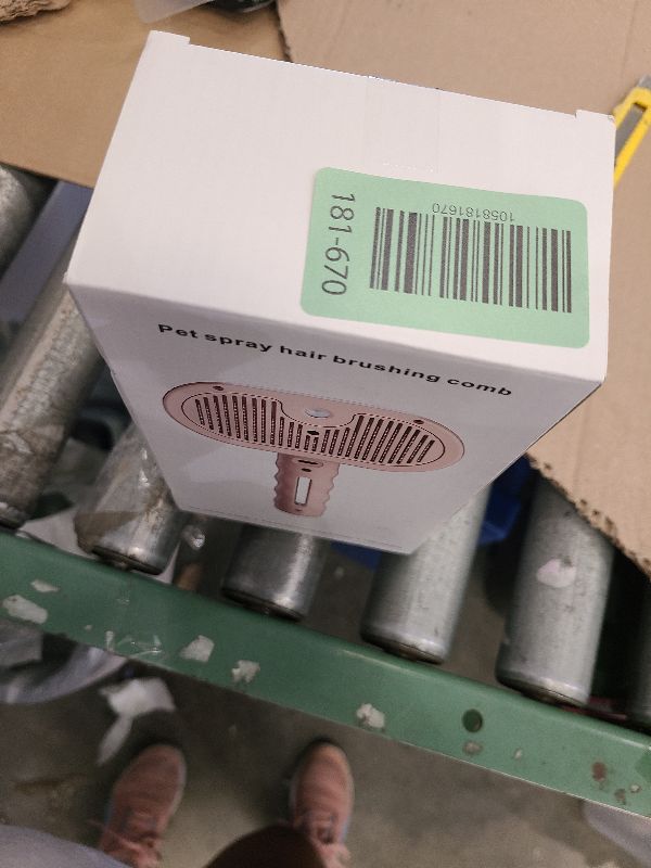 Photo 1 of 3-in-1 Pet Steam Brush, Grooming Comb with Water Tank for Cats and Dogs, Long and Short Hair (Pink)