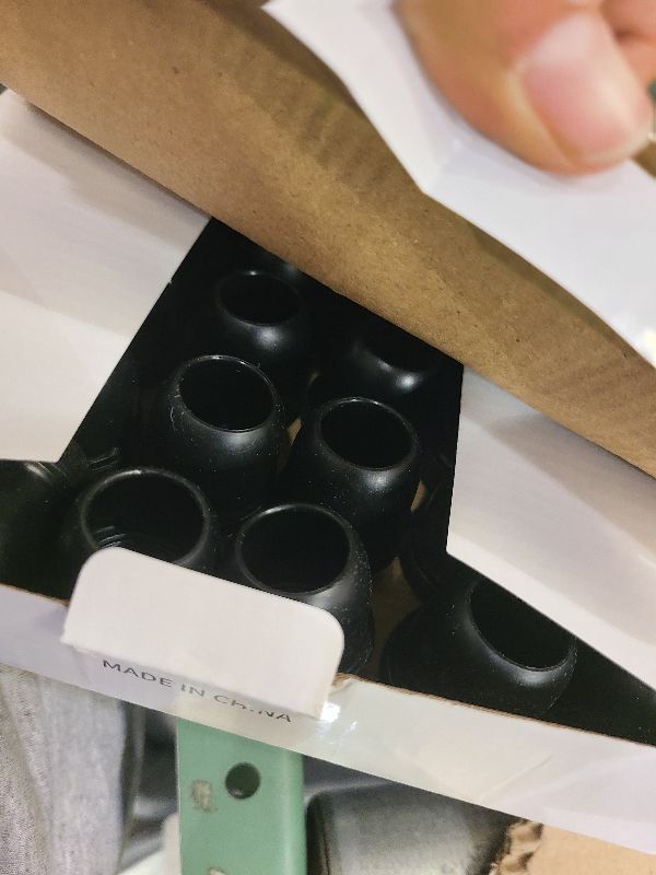 Photo 1 of 24 Pcs Silicone Chair Leg Floor Protectors for Hardwood Floors, Felt Furniture Pads Rubber Chair Leg Caps, Bar Stool Leg Floor Protectors, Anti-Scratch & Reduce Noise, Round(Black, Fit: 0.75"-1.1")