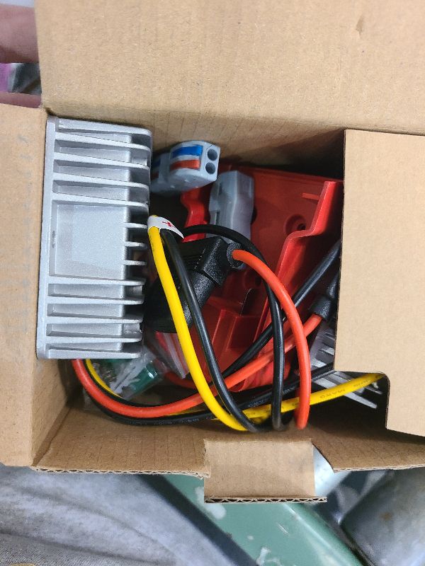 Photo 1 of 2 Pack 18V to 12V Azocek Step Down Converter Compatible with Mil-wau-kee 18V Battery Power Wheel Battery Adapter DC 12V 20A 240W Buck Converter Regulator with 30A Fuse & Wire Terminal