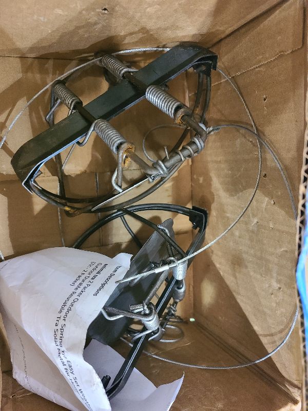 Photo 1 of ?????? ??? 2 Packer Outdoor Spring Tra Easy Set Weather-Resistant Outdoor Durable Reusable Tra Solid Metal for Home & Yard & Garden… (7in - 2 Packer)