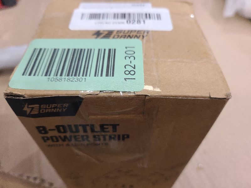 Photo 1 of 15Ft Long Extension Cord, Surge Protector Power Strip with 8 Outlets & 4 USB Ports (2 USB C), Flat Plug Power Strip Wall Mountable, Desk Charging Station for Home Office, College Dorm Room Essentials