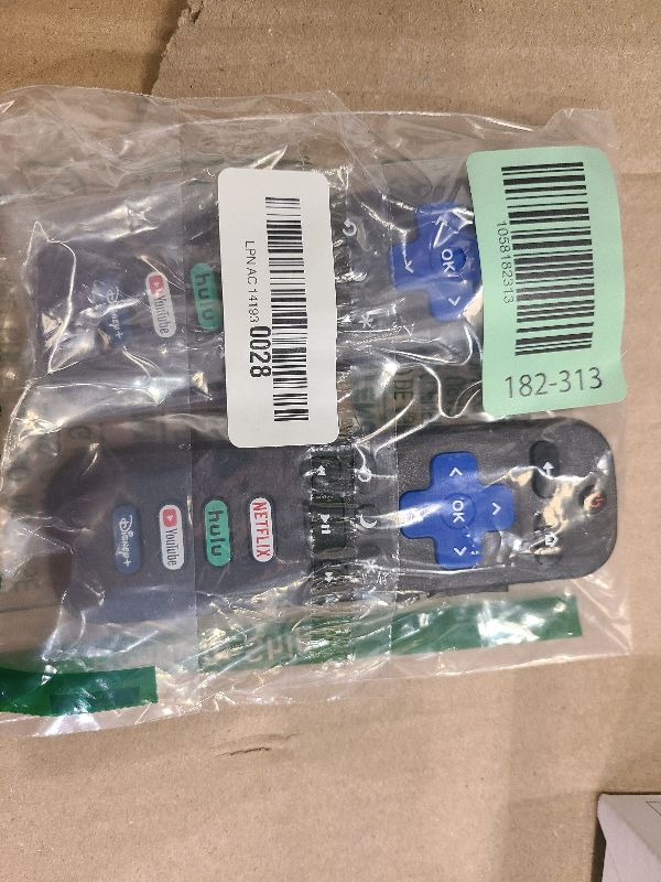Photo 1 of (Pack of 2) Replacement-Remote-Control for Roku-TV,Compatible for TCL Roku/Hisense Roku/Onn Roku/Philips Roku Smart TVs(Not for Roku Stick and Box)