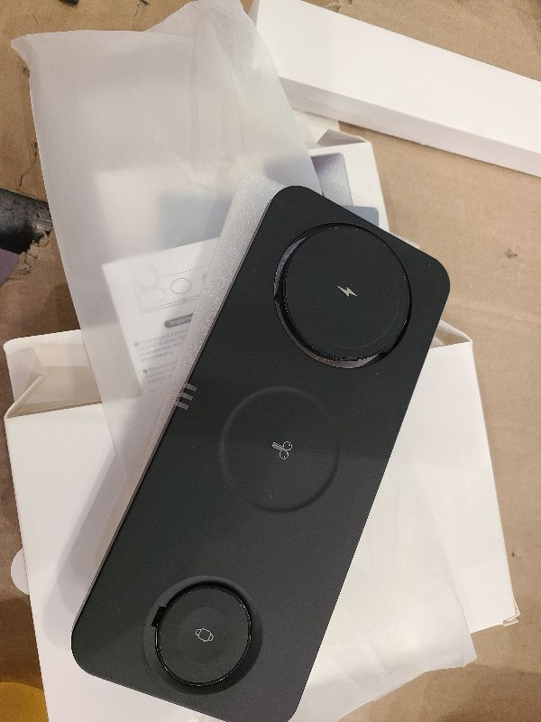 Photo 1 of 3 in 1 Wireless Charging Station for Apple Dvices,15W Fast Magnetic Charger, Foldable Travel Mag-Safe Charger Stand for iPhone 16/15/14/13/12 Pro Max Plus, iWatch S10/Ultra - S2, AirPods 4/Pro/3/2