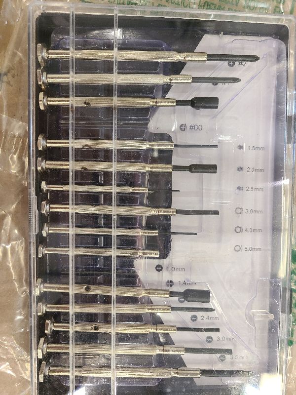 Photo 1 of 16PCS Mini Precision Screwdriver Set, XAQISHIRE Small Screwdriver Kit with 16 Different Size Flathead Phillips Hex Socket Head, Ideal For Watch, Jewelers, Eyeglass, Toys, Computer, Electronic Repairs