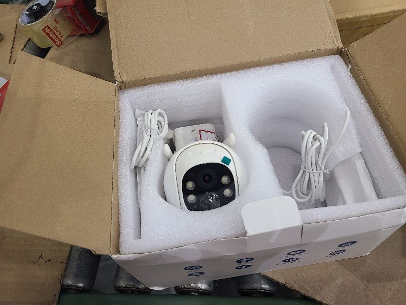 Photo 1 of 2K Cameras for Home Security-2.4G WiFi Outdoor Camera Wireless Solar/Battery Powered with solar panel, 360° Viewing, AI Human Detection, Color Night Vision, with SD Storage, Works with Alexa(2 Pack)