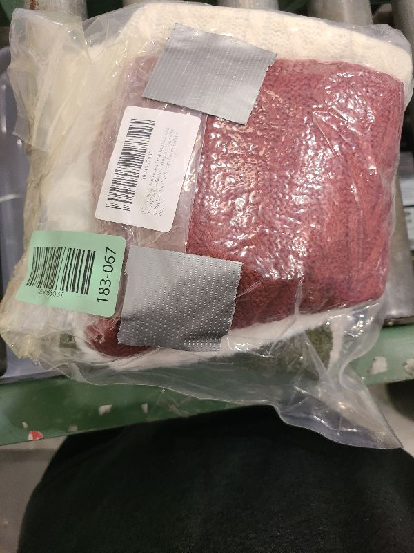 Photo 1 of 3 Pack Christmas Stocking, Family Christmas Stocking, Knitted & Plush Cuffs Xmas Stocking, 18” Large Cable Knitted Stocking, Holiday Stocking Decorations Fireplace Hang Stocking (Red White Green) F1