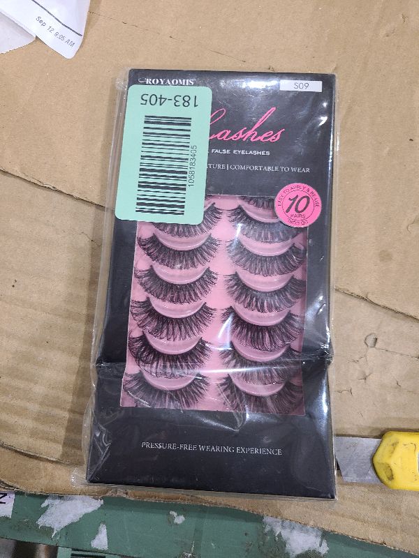 Photo 1 of 10Pairs 3d Russian, D Curl Lash Strips, 15mm Wispy Fake Lashes that Look Like Extensions, Natural False Lashes Mink