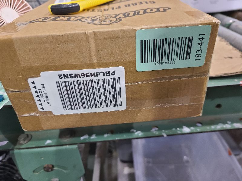 Photo 1 of 100 Pack 16 OZ Clear Plastic Cups, Cold Party Drinking Cups, Clear Disposable Cups Fruit/Ice Cream/Cupcake/Iced Cold Drinks