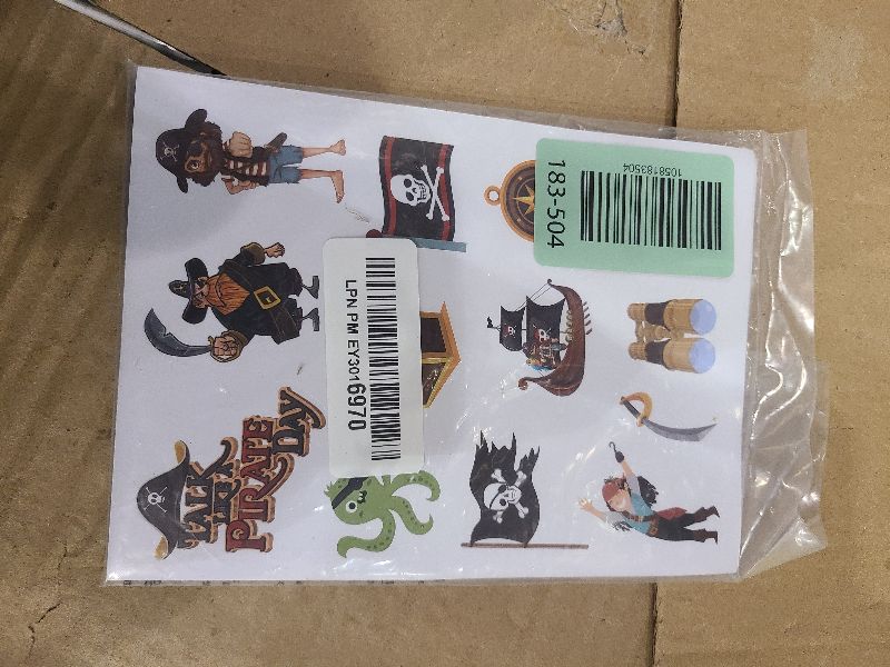 Photo 1 of 24 Sheets Pirate Stickers, Pirate Themed Stickers Variety Pack for Kids Scrapbooking, Pirate Party Favors Decorations, Pirate Stickers for Water Bottles Laptop Computer Phone