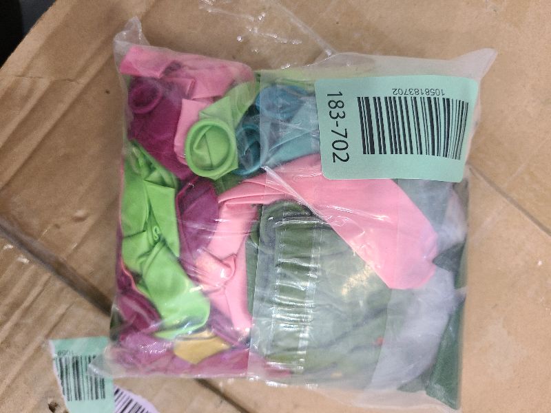 Photo 1 of 158Pcs Tropical Balloon Arch Garland Kit, Hawaiian Luau Aloha Flamingo Party Decorations Olive Green Hot Pink Orange Rose Gold Confetti Balloons Palm Leaves Birthday Baby Shower Summer Beach Supplies