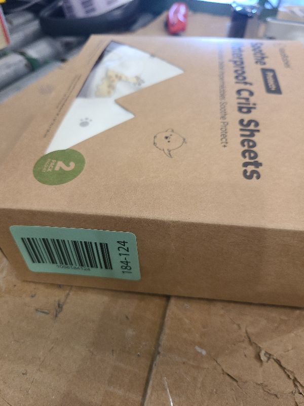 Photo 1 of 2-Pack Waterproof Crib Sheets for Boy, Girl - Organic Cotton 52X28 Fitted Crib Sheets Neutral,Crib Mattress Protector Sheets,Soft Toddler Bed Sheets,Washable Infant Fitted Baby Crib Sheets(KeaSafari)