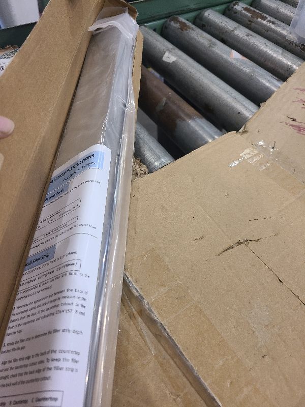 Photo 1 of 30" Slide In Range Rear Filler Kit W10113901A?Universal Triangular Filler Strip for Stove Gap, Aluminum Cooktop Gap Trim Kit Between Backsplash and Stove Compatible with Whirlpool & Most Brand, Sliver