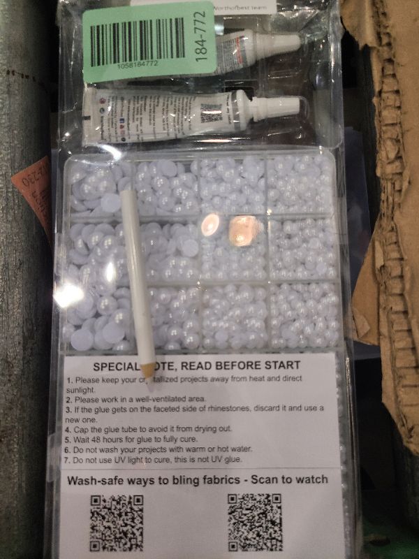 Photo 1 of 10000Pcs White Flatback Pearls with B7000 Glue Kit, Assorted 2/3/4/5/6/8/10mm Round Half Dome Pearls, Flat Back Fake Beads for Craft, Crafting, Shoes, Nails, Decorations, Clothes, DIY