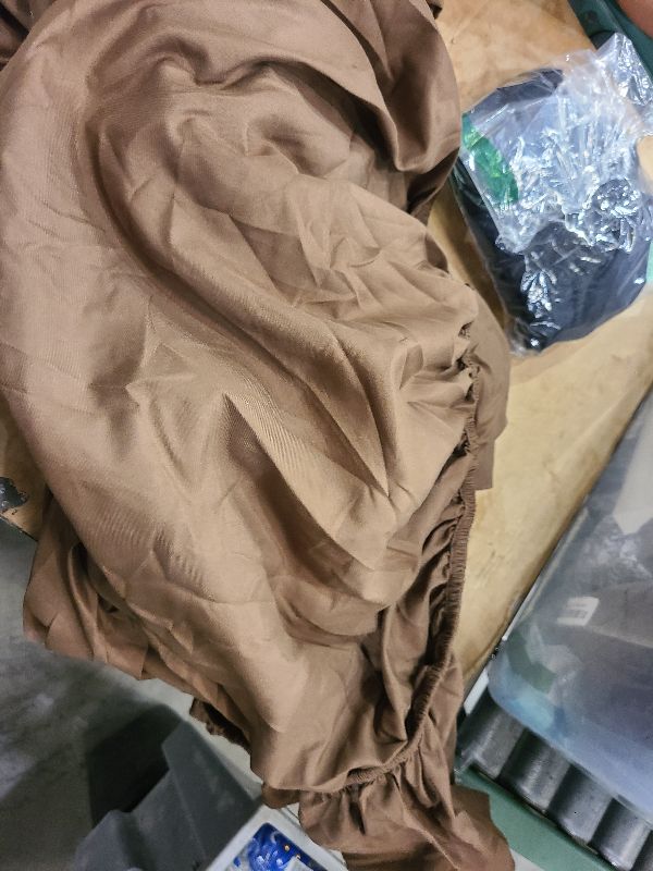 Photo 1 of 100% Pure Cotton Bedding.Fitted Sheet 14’’inches Deep Pocket, Fully Elasticized, Silky and Long-Lasting,400 Threads Counts 100% Cotton.Taupe Solid,Olympic Queen Size