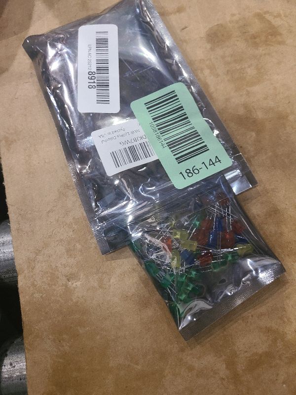 Photo 1 of (120 Pcs) California JOS 5mm LED Light Diodes, LED Circuit Assorted Kit for Science Project Experiment (Multi-Colored - 5 Color)
