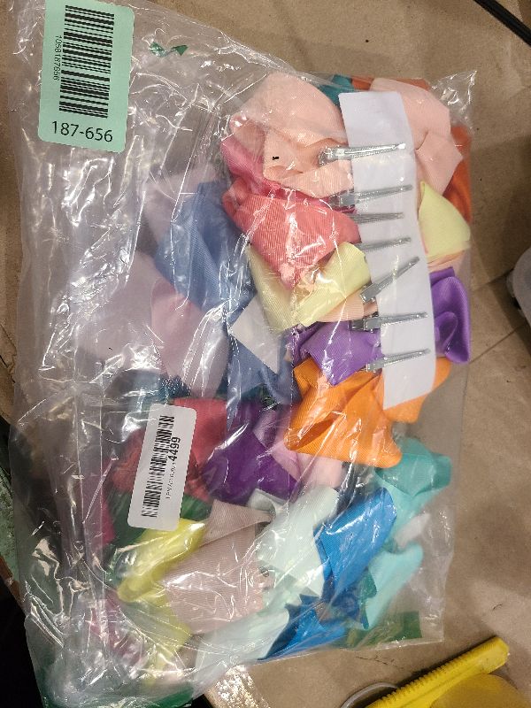 Photo 1 of 20PCS Big 6 Inch Hair Bows for Girls Grosgrain Ribbon Toddler Hair Accessories with Alligator Clips for Toddlers Baby Girls Kids Teens