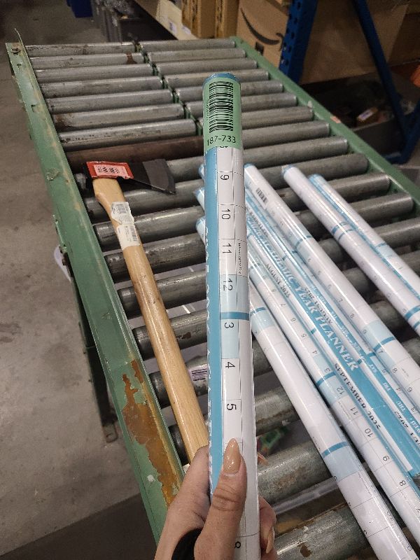 Photo 1 of 24" x 36" Exellewis Academic Wall Calendar 2025-2026, July 2025 to June 2026, Laminated Large Dry Erase School Year Calendar for Wall, Horizontal Vertical 12-Month Yearly Planner