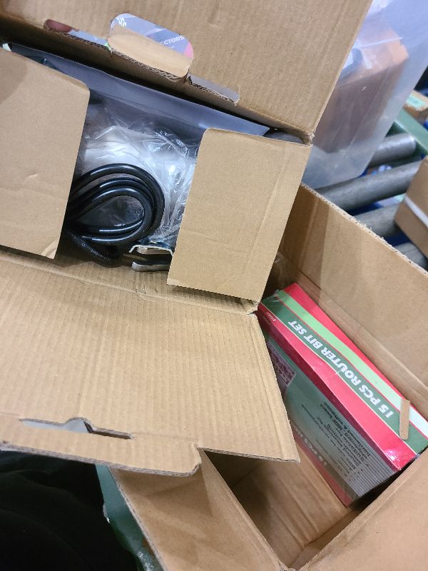 Photo 1 of 110V Router Tool, 800W Wood Trim Router, 30000RPM Electric Hand Trimmer, Palm Router with 15x 1/4” Router Bits & 2x Trim Guides for Woodworking Tools, Adjustable Base Height w/Scale