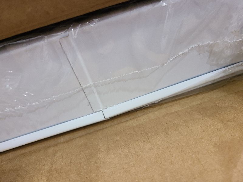 Photo 1 of 3 Tier Heavy Duty White Metal Rolling Cart with Lockable Wheels, Three Tier Roller Book Snack Cart, Utility Storage Organizer Carts for Kitchen, Bathroom, Garage, Baby Diaper, Craft, Art, Teacher