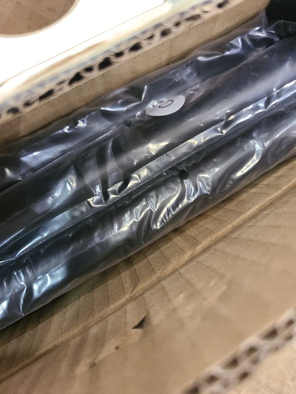 Photo 1 of 16-56 inch Long Adjustable Matte Black Curtain Rods,1 inch Diameter Splicing Heavy Duty Rod Set with Aluminum Finals for Windows, Door, Drapery