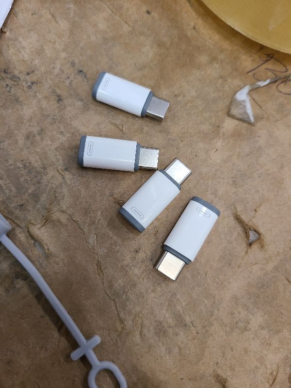 Photo 1 of 4 Pack Lightning to USB C Adapter for iPhone 15/16 Pro/16 Pro Max/Plus,Samsung S24,iPad Air,Nintendo Switch,Fast Charging&Data Transfer (Lightning to USB C Adapter)