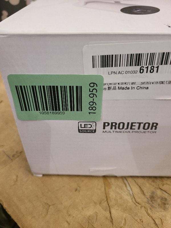 Photo 1 of ?Electric Focus?Mini Portable Projector with 4K Support, Bluetooth 5.4 WIFI6, 5watt Sound Base Speaker, 260 ANSI, Android 11, 210° Rotation , Auto Keystone Correction Video Projector HY300 PLUS