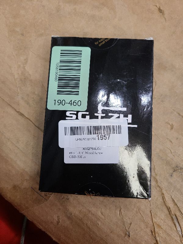 Photo 1 of #8 x 1-1/4" Wood Screw 50PCS Black Phosphate Coated Stainless Flat Truss Head Fast Self Tapping Drywall Screws by SG TZH