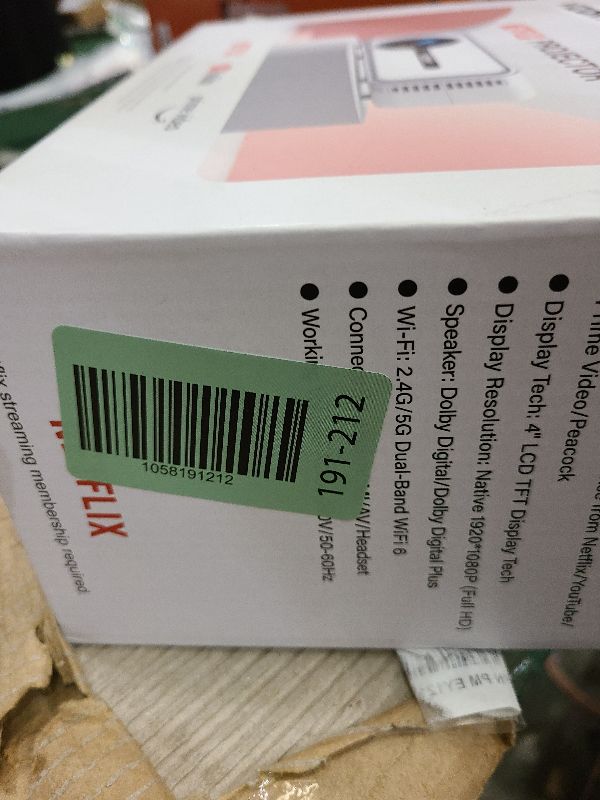 Photo 1 of [Netflix Licensed/Dolby Audio] Smart Projector with WiFi and Bluetooth, VIZONY Native 1080P Projector with Apps Built in Netflix, Youtube, Hulu, Disney+, Portable Mini Projector for Indoor/Outdoor