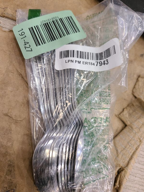 Photo 1 of 12 Pcs Teaspoons Set, Food-Grade Stainless Steel Spoons Silverware, Cutlery Tea Spoons, Durable Dessert Spoons, Metal Spoon for Home, Kitchen or Restaurant, Mirror Polished, Dishwasher Safe 6.7 Inch