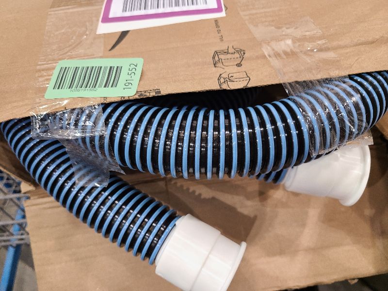 Photo 1 of 2 Pcs Swimming Pool Vacuum Hose 6.5ft/78inch Blue Flexible Spiral Wound Connector Sections with 1.5" Male & Female Cuff Ends Extension Replacement Pool Hose Fits Most Brands of Automatic Cleaners